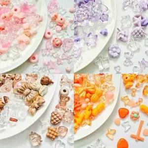 diy공예재료 100g 비즈팔찌 DIY 수예 목걸이 블링블링 비즈키링 스트랩만들기