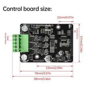 DC 6-80V 1600W BLDC 삼상 브러시리스 모터 컨트롤러 PWM 드라이버 보드 레귤레이터 홀 전원 공급 장치 없