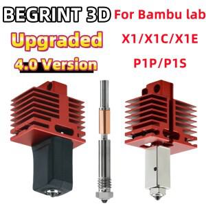 밤부랩 P1P X1C P1S V4.0 업그레이드용 신형 핫엔드 프린트 헤드 3D 프린팅 부품