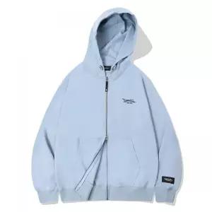 매장정품 BEENTRILL 스크립트 투웨이 후드 집업(블루)