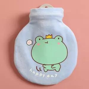 보온물주머니 애니멀 원형 보온 물주머니(개구리) 배찜질온수팩 학생온수팩