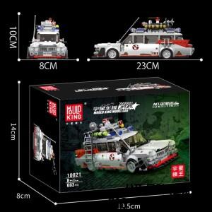 호환 Ghostbusters 빌딩  14세 이상를위한 자동차 모델 벽돌 성인 장난감 할로윈 크리스마스 선물