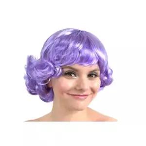 [코스프레 바람머리 가발-퍼플] 패션잡화 패션가발 가발 연말파티 파티용품 파티소품