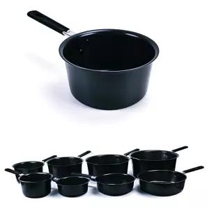 IOWFGPOPU 라 원룸 전용 캠핑 면 국수 냄비 11호 자루 자취생 손잡이 경질 찌개 20x10cm