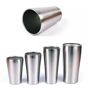 IOWFGPPC7 이중 아이스 컵 음료 스댕 스텐 11.5cm 커피 맥주 수 280ml 주스 아메리카노 진공