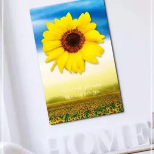 IKWF16793 출고옵션 - 35x35cm 행운의 해바라기 폴라 꽃 그림 액자