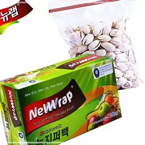 IKWA024A8 랩 다회용 대용량100매 25x30 팩 락 뉴 비닐 지퍼 백