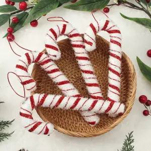IKWFFSG49 Jdt 4p세트 막대사탕C 악세사리 액세서리 성탄절 트리 오너먼트 크리스마스 장식 소품