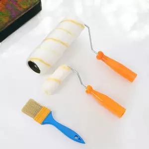 평 작업 로라 페인트 페인팅 칠 도구 도장 트레이 부자재 4종 미니 수성 붓 바닥 90바이트 롤러 벽면