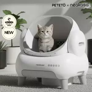 코오롱 페테토 Neakasa 오픈형 고양이 자동화장실 M1 Plus 화이트