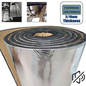 2000x500mm 250x400mm 자동차 방음 매트 5mm 10mm 두께 전문 열 소음 차단 후드 루프 문