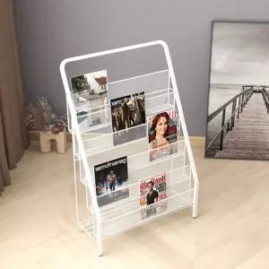 신문꽂이 철제 매거진랙 거치대 신문 잡지 트럼펫 수납 진열