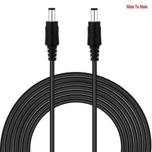 남성-남성 DC 연장 케이블 2.1x5.5mm 12V 전원 코드 1M 3M 5M CCTV 카메라 DVR 독립형 LED 스트립 펌프