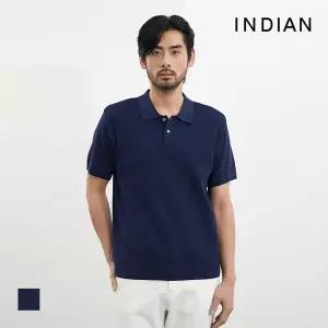 [인디안] [INDIAN] 솔리드 폴로에리 반팔 니트_MIVBS4M2371