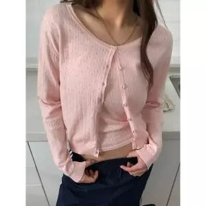 [후아유][AK수원점] [후아유] 여성 Punching Skashi Cardigan (Set-up) WHCKG2433F