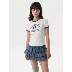 [후아유][AK수원점] [후아유] 여성 Campus Ringer T-shirt WHRAG2323F