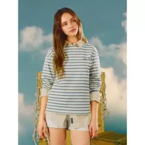 [후아유][AK수원점] [후아유] 여성 Boat Neck Stripe T-shirt WHLSG2321F