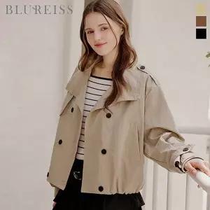 [블루레이스] 더블여밈 트렌치 숏코트_BI5F1CT1501