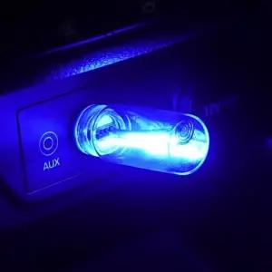 차량용 가정용 USB 무드등 엠비언트 C141 단색-블루