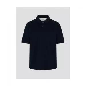 빈폴 BEANPOLE MEN 레이어드넥 텍스처 반소매 티셔츠 네이비