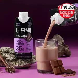 빙그레 더단백 드링크 다크초코 330ml 24개 고함량 프로틴 단백질음료
