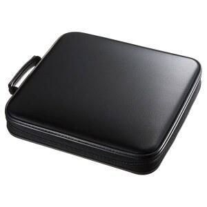 SANWA 160 용량 CD 케이스, 대형 CD 슬리브, 휴대용 DVD VCD 보관함, 휴대용 지퍼백, 손잡이가 있는 EVA 보호 블루레이 지갑, 자동차, 가정, 사무실, 게임 디스크, 오디오 음악, 블랙용