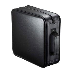 SANWA 320 용량 CD 케이스, 대형 CD 슬리브, 휴대용 DVD VCD 보관함, 휴대용 지퍼백, 손잡이가 달린 EVA 보호 블루레이 지갑, 자동차, 가정, 사무실, 게임 디스크, 오디오 음악, 블랙용
