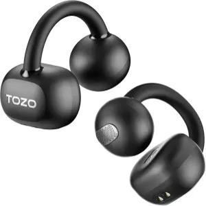TOZO 오픈 이어링 트루 이어버드 경량 컴포트 이어 클립 무선 40H 플레이 블루투스 5.4 헤드폰 스마트