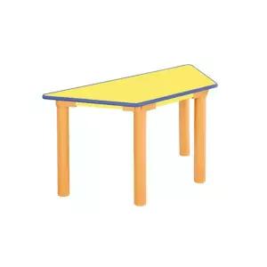 혜명생필품몰 H82-2 안전노랑열린책상 사다리꼴학습대 (기본다리-530mm) 어린이테이블 교구책상 어린이집가