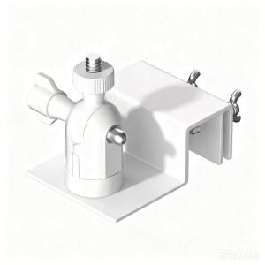 링 태양광 패널 및 카메라용 VERVERAY 거터 마운트, 화이트 알루미늄 합금, 드릴 없이 조절 가능, 방수 기능, 야외용 홀더, Ring, Eufy, Wyze, Blink, Aosu 및 대부분의 카메라 태양광 패널과 호환됩니다