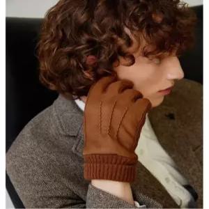 [정품] 닥스 DAKS 카멜 염소가죽 스웨이드 장갑_DCGV5F170CM DCGV5F170CM