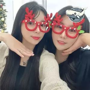 [하프클럽/알티피아]루돌프 디자인 파티 선글라스 독특한 크리스마스
