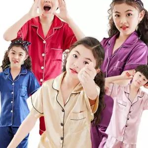 (다올)키즈잠옷 유아 5색 반팔 카라 부드러운 촉감 상하셋트