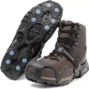 Yaktrax UltraGrip 스 클릿은 신발과 부츠용으로 카바이드 스틸 스파이크와 세피드 트레드가 적용된 가벼운