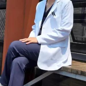 (올핀)여성 의사가운 고급 병원 가운자켓 약사 랩