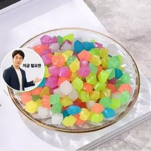 지금 필요한 야광자갈돌 샤이닝다각형조약돌야광자갈450p세트 컬러믹스