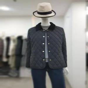 [SI]SI 세이브존04 코듀로이 카라 퀼팅 자켓 SLJ2121750BK (45973831)