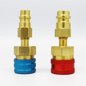 R1234YF 퀵 커플러 어댑터 냉매 키트 - R134A 호스 하이 및 로우 사이드