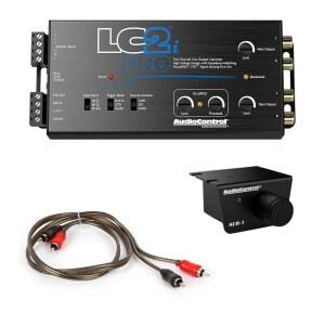AccuBASS 2-Ch 라인 아웃 컨버터 키트 - LC2iPro 프로세서 및 17피트 무산소산소 라이프(RCA) 케이블