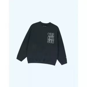 예스아이씨 YESEYESEE 25FW C 로고 맨투맨 스웨트셔츠 스?셔츠 크루넥 티셔츠 상의셔츠 블라우스 상의 차