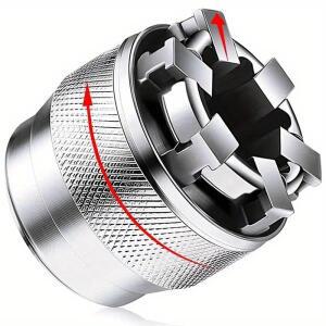 조정 가능한 범용 소켓 렌치 그립 어댑터, 10-19mm 육각 머리 너트 및 볼트 드라이버 도구, 3/8 래칫 토크