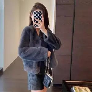 여성 겨울코트 무지 반코트 털 하프코트 따뜻한 코트