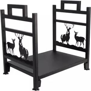 INNO STAGE 장작 통나무 랙 벽난로용 철목 목재 보관 홀더 화덕 화로 스토브 액세서리를 위한 중량용