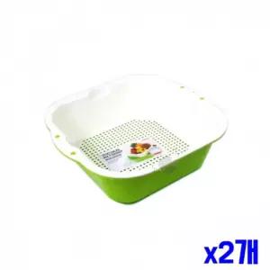 야채 멀티 채반 바스켓 대 소쿠리 x2개 야채채반 [BYS73621]