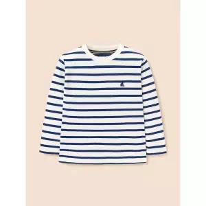 [BEANPOLE KIDS] [Essential] 스트라이프 긴소매 티셔츠  화이트 (BI6841UE91)