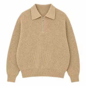 남성 카라 하프집업 골지 베이직 니트 ON-JUA-QWFP9L0C