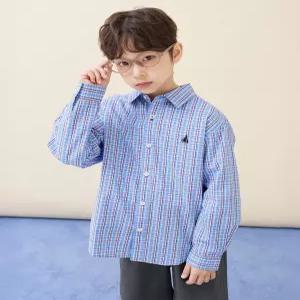 빈폴 키즈 BI6164U05P 아동 셔츠 유아 클래식 체크 블루 5982524