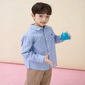 빈폴 키즈 BI6164U03Q 아동 셔츠 유아 멀티 스트라이프 스카이 블루 5856076