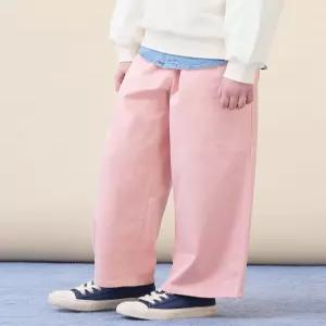 빈폴 키즈 BI6121G03Y 아동 청바지 유아 여아 핑크 세미 와이드 데님 팬츠 라