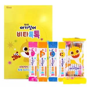 아기상어 비타톡톡 비타씨 160포 / 어린이집 유치원 비타민간식 팝핑캔디